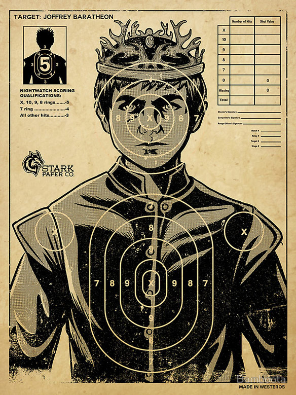Game of Thrones Joffrey Perfect Target Poster