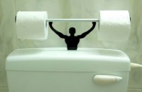 Strong Man Toilet Paper Holder