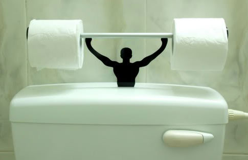 Strong Man Toilet Paper Holder