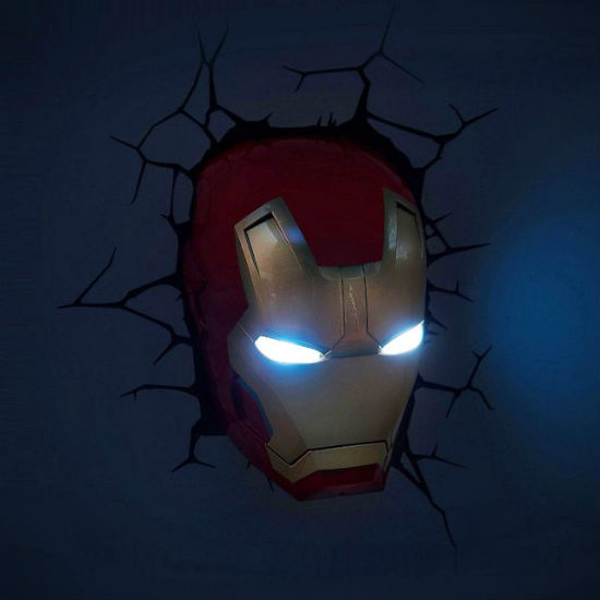 3d-Iron-man-wall-light-on