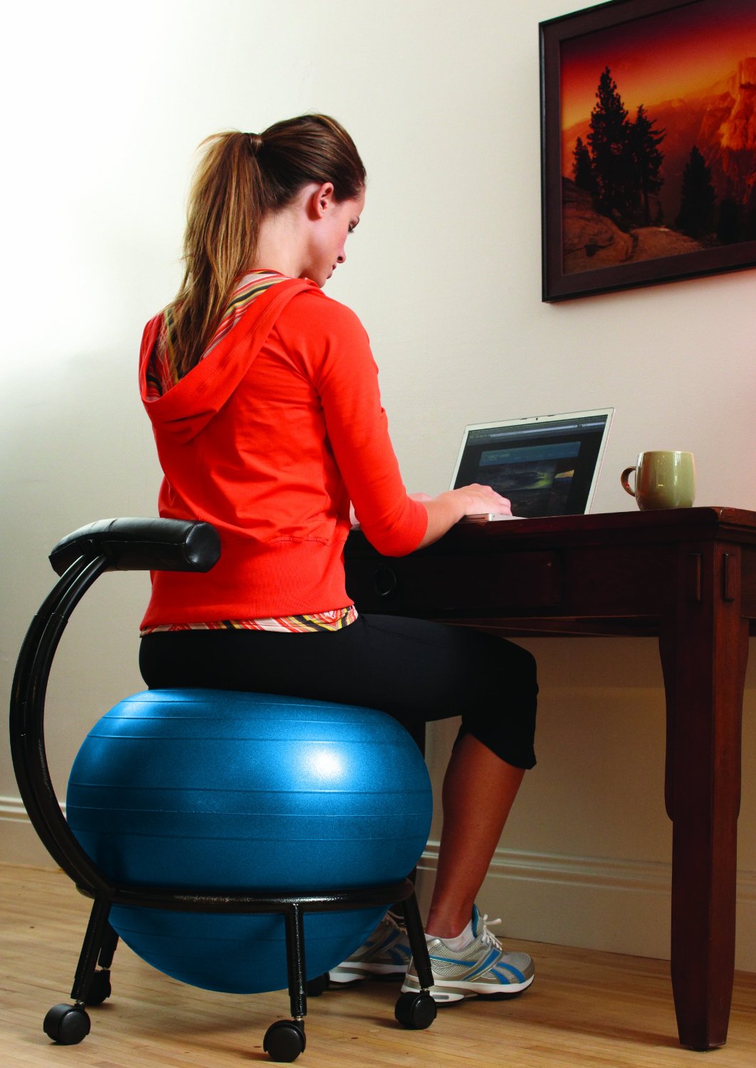 exercise ball chair