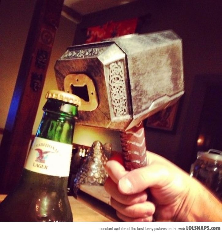 Marvel Thor’s Hammer Sculpted Bottle Opener Oh My That's Awesome