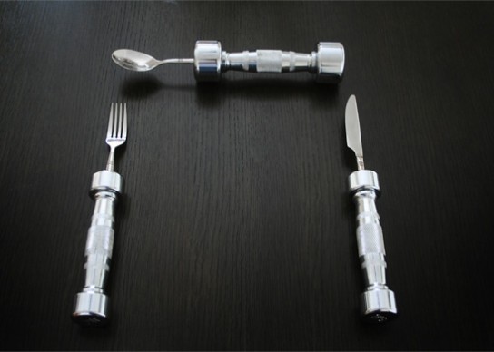 dumbbell cutlery