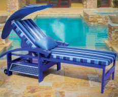 solar powered lounger