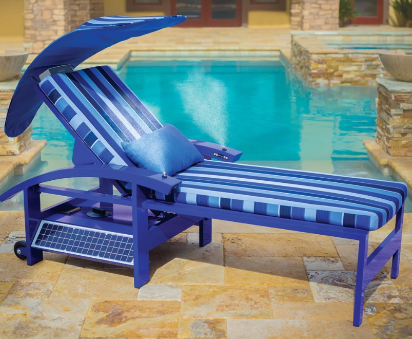 solar powered lounger