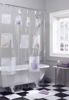 pockets shower curtain