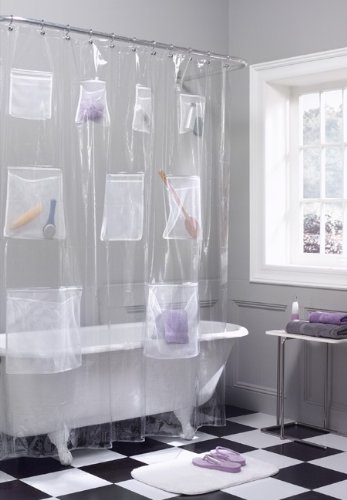 pockets shower curtain