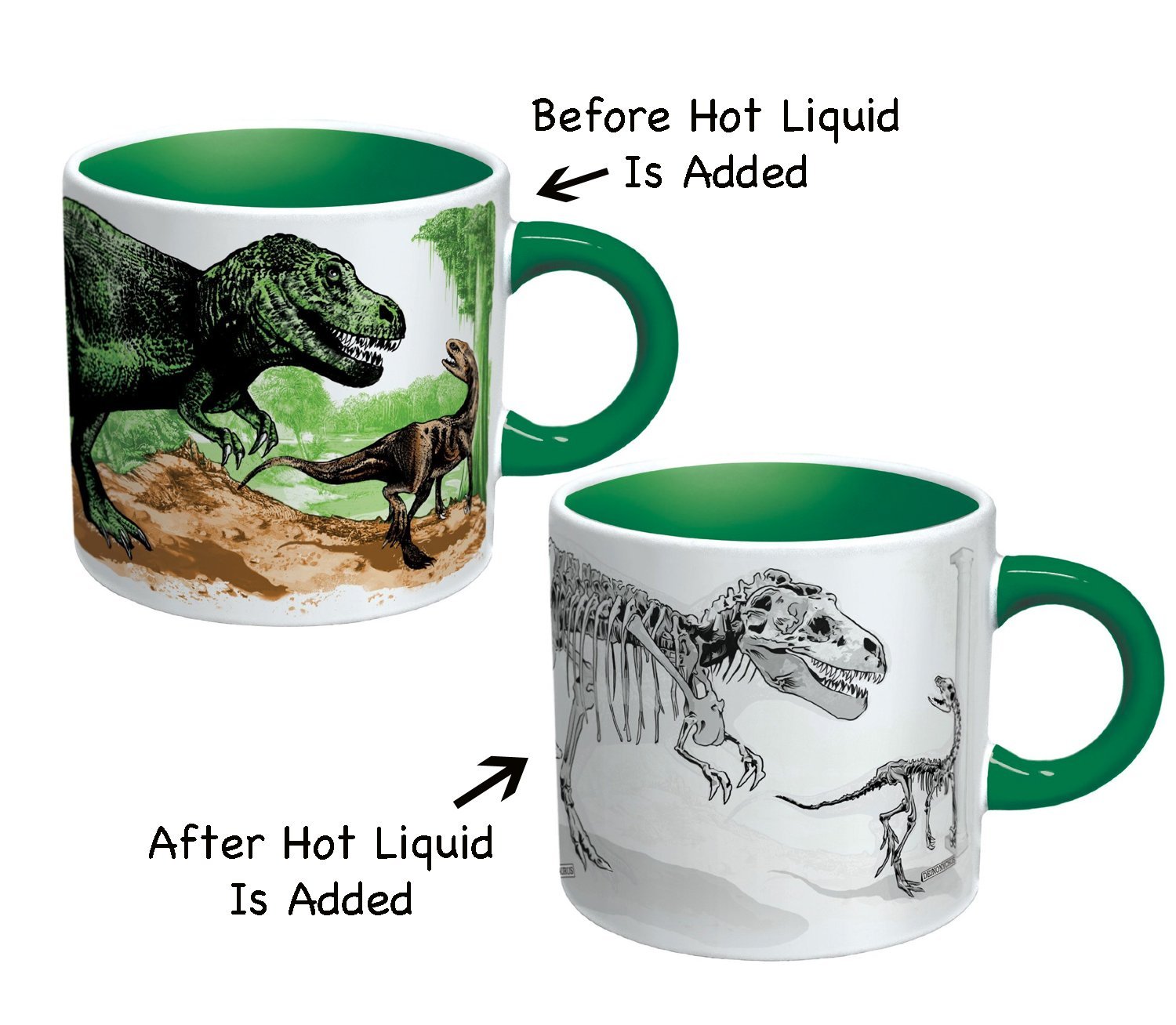 disappearing dinosaur mug