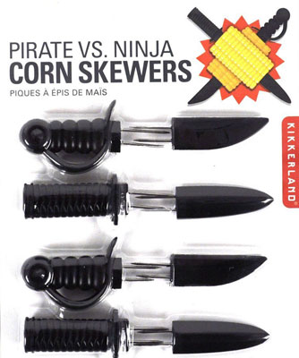 Pirate vs. Ninja Sword Corn Skewers