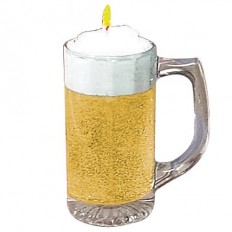 beer mug candle