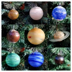 solar system ornament set